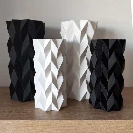 Geometryczny Wazon na Sztuczne Kwiaty, Skandynawski